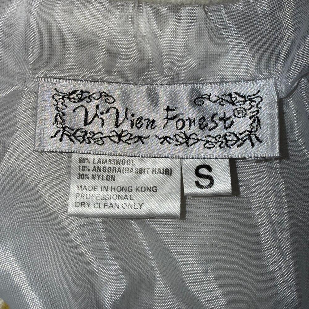 Vintage iridescent sequin pearl cardigan fairy core romantic Y2K - Picture 7 of 8
